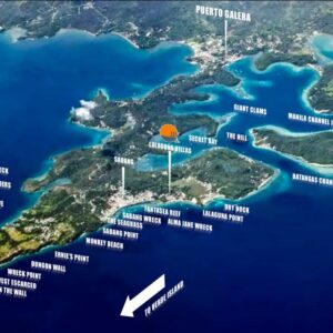 dive site map @puerto galera